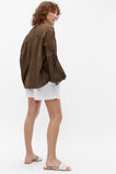Voile Button Down Blouse  Dark Praline  hi-res