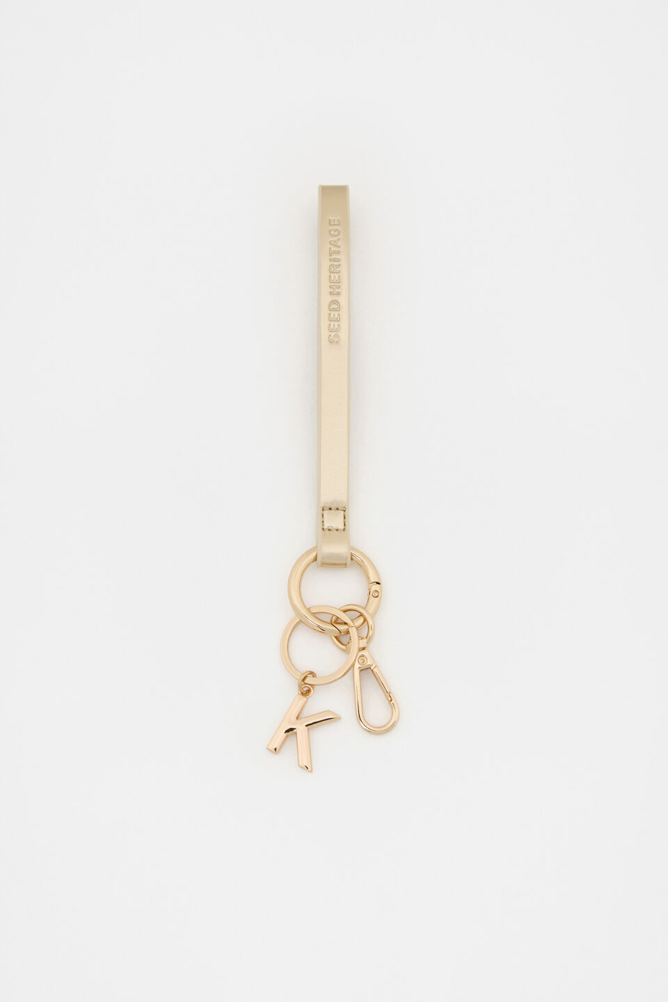 Pale Gold Wrist Letter Strap  K