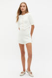 Textured Knit Cropped Cardi  Cloud Cream  hi-res