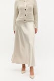 Satin Midi Swing Skirt  Oat  hi-res