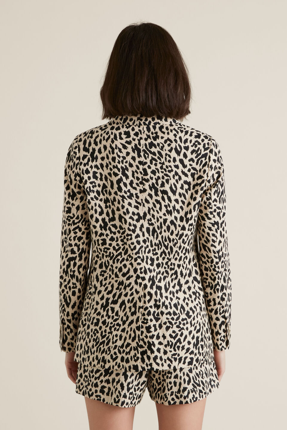 Animal Print Blazer  