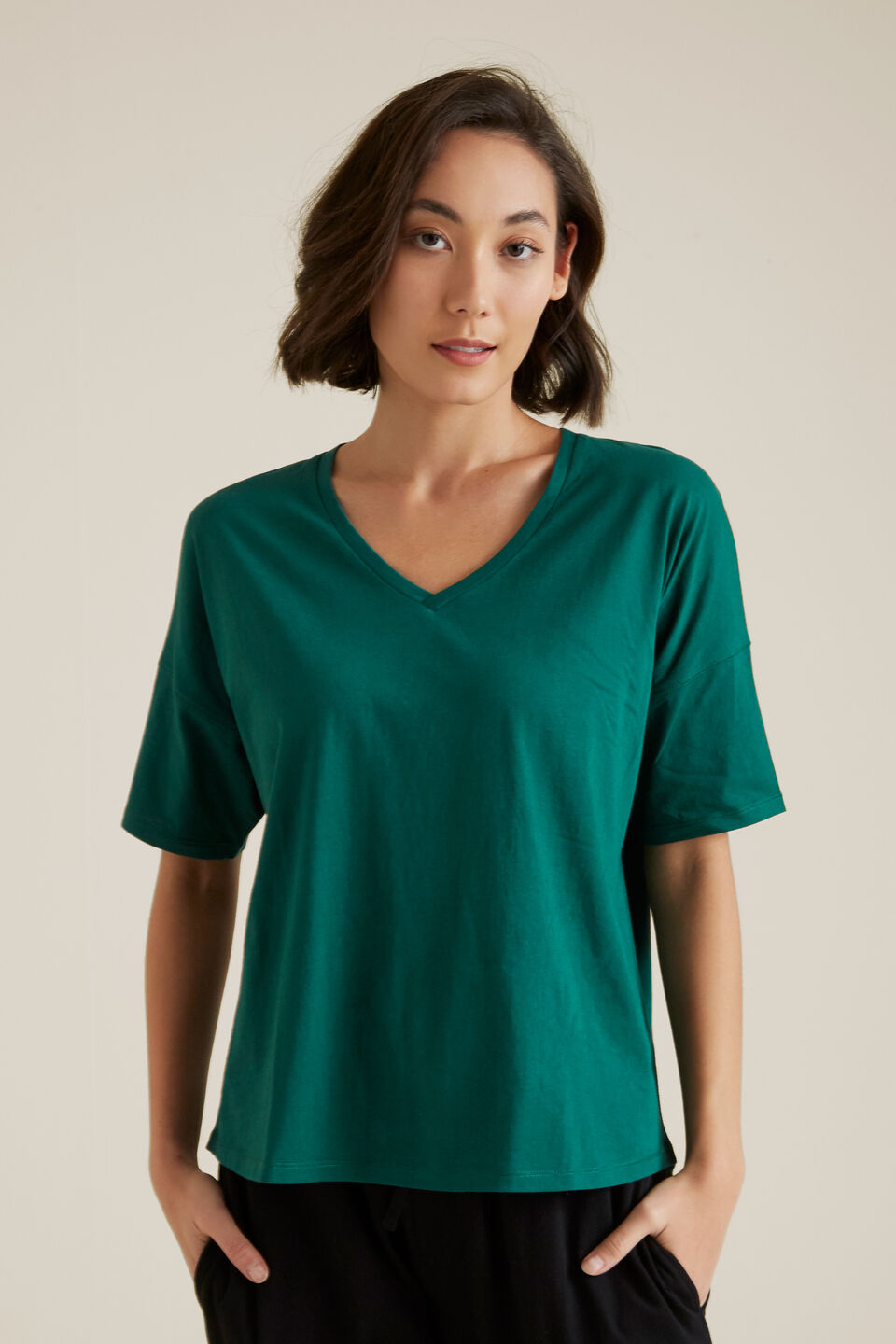 V Neck Easy Tee  