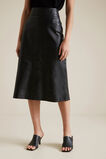 Leather Midi Skirt    hi-res