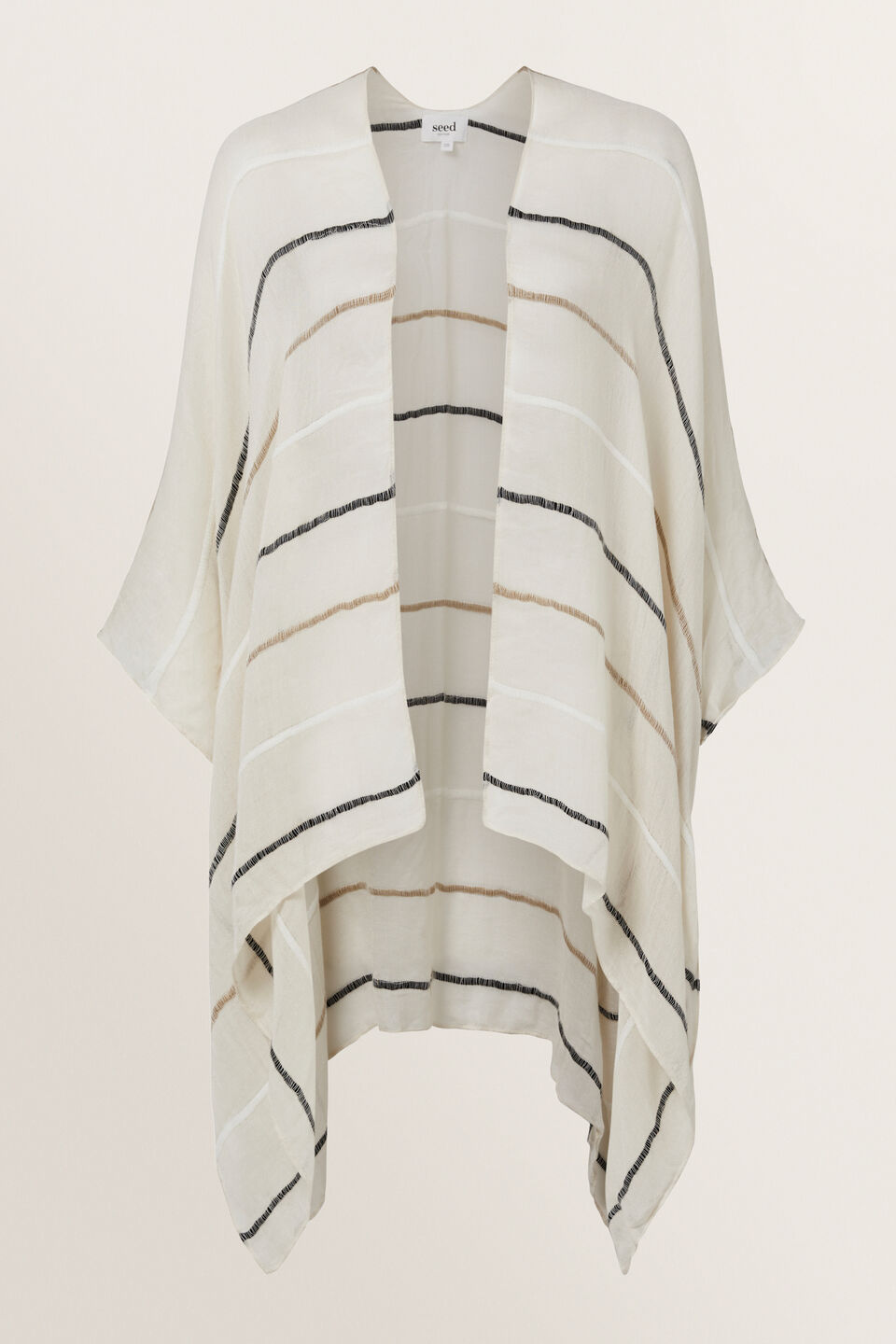Stripe Poncho  