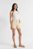Core Fitted Tank  Soft Wheat Stripe  hi-res