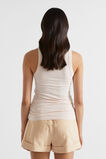 Core Fitted Tank  Soft Wheat Stripe  hi-res
