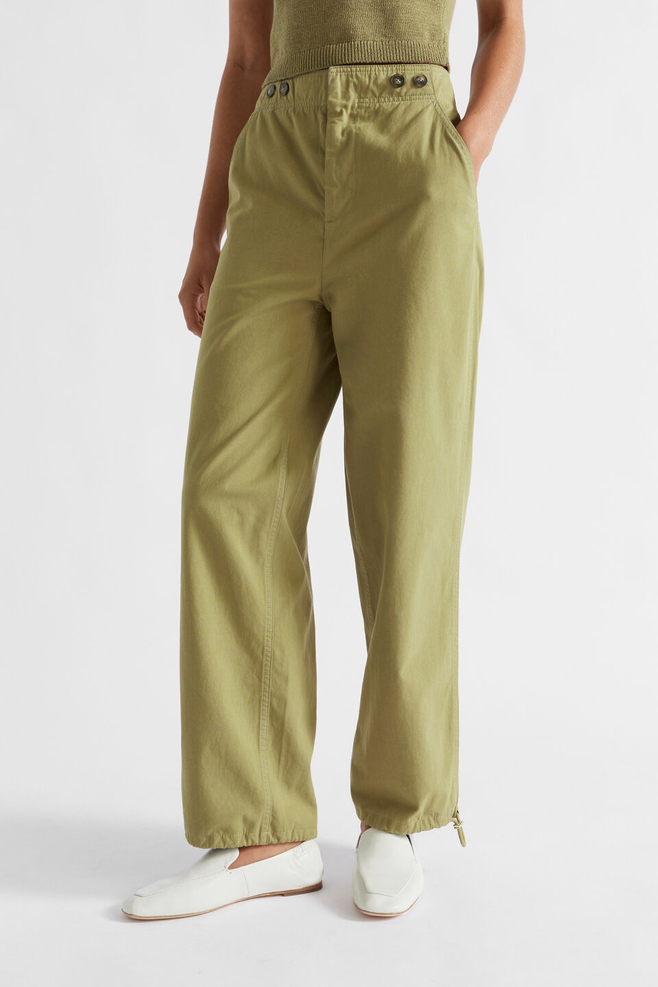 Cotton Cargo Pant  Pistachio