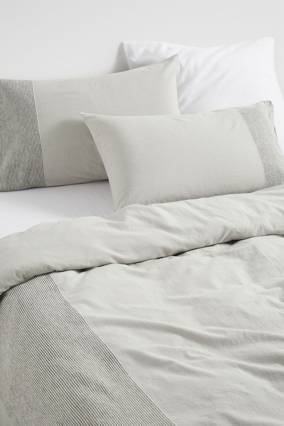 Leon King Duvet Cover  Silver Grey