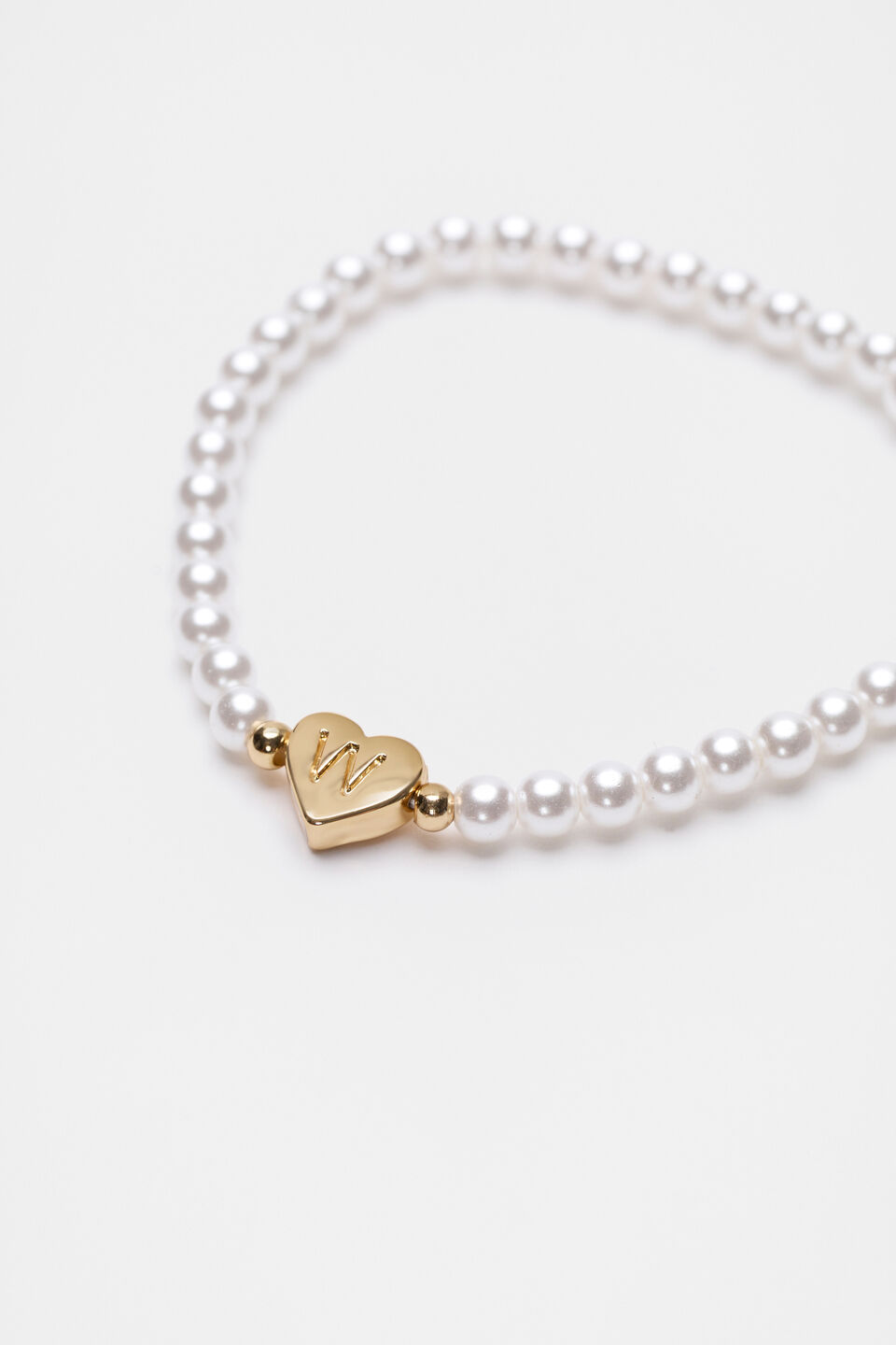 Initial Pearl Bracelet  W