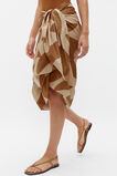Geo Print Sarong  Cinnamon Spice  hi-res