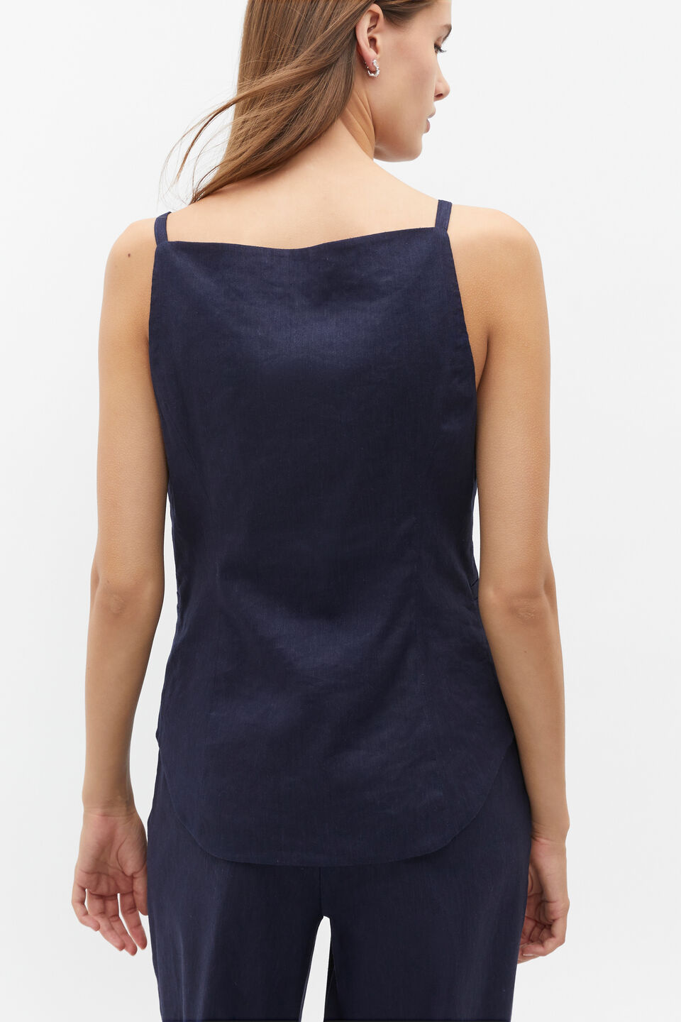 Square Neck Vest  Midnight Sky