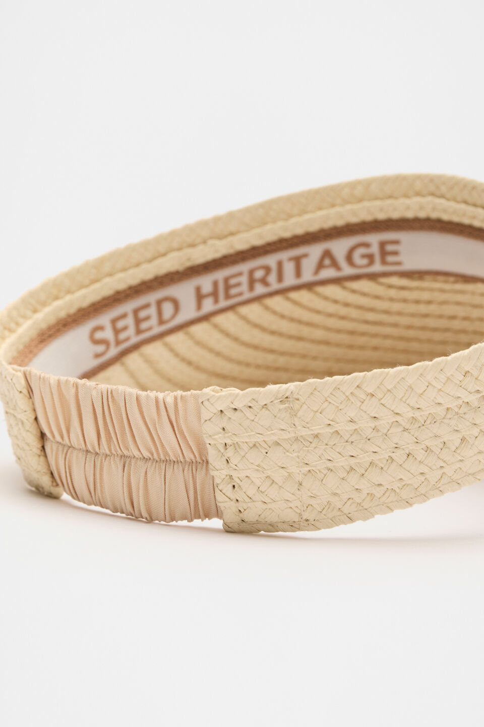 Woven Wrap Visor  Natural