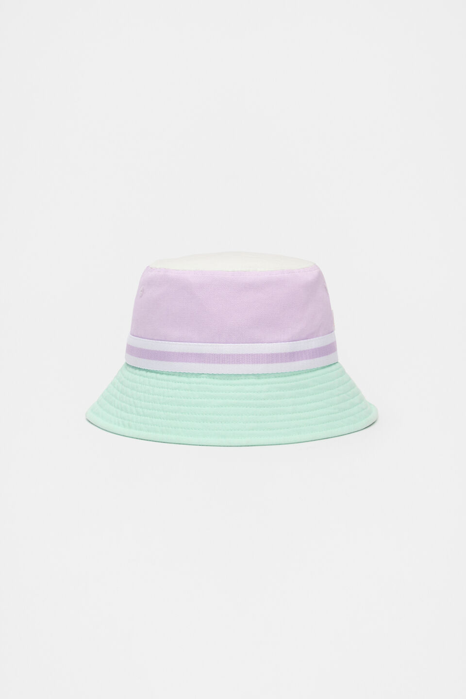 Colourblock Bucket Hat  Soft Lilac