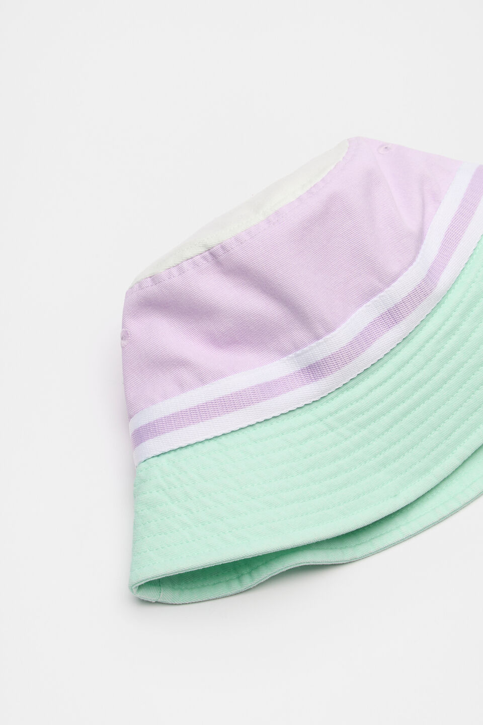 Colourblock Bucket Hat  Soft Lilac