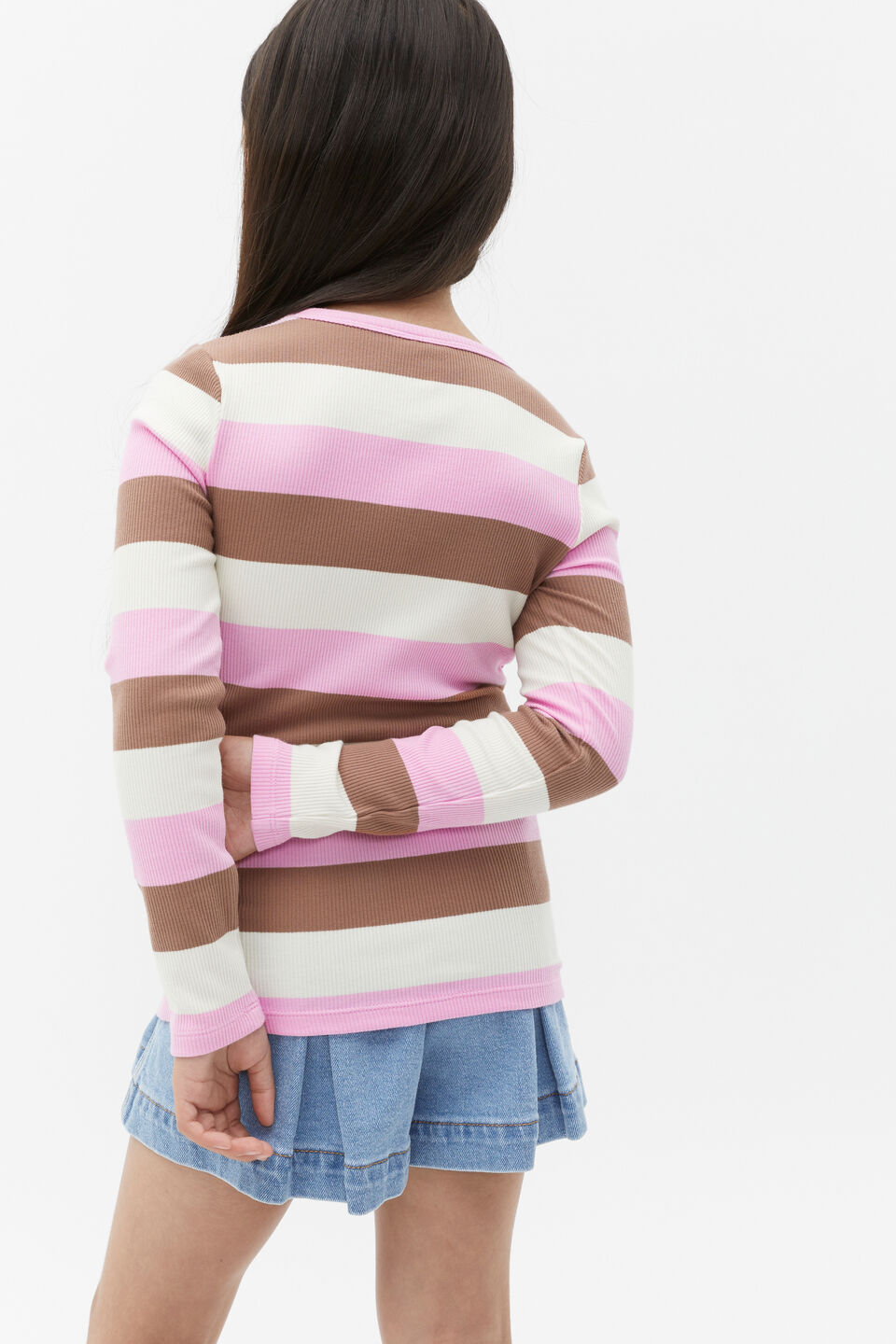 Stripe Rib Tee  Multi