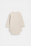 Logo Wrap Bodysuit  Cream Marle  hi-res