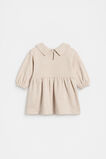 Scallop Collar Dress  Oat Marle  hi-res