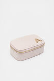 Initials Mini Jewellery Case Rose Petal  A  hi-res