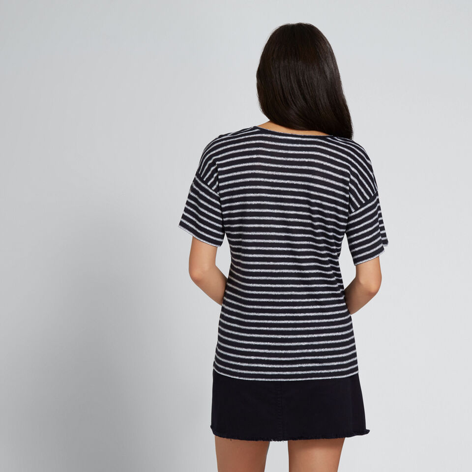Pleat Sleeve Tee  