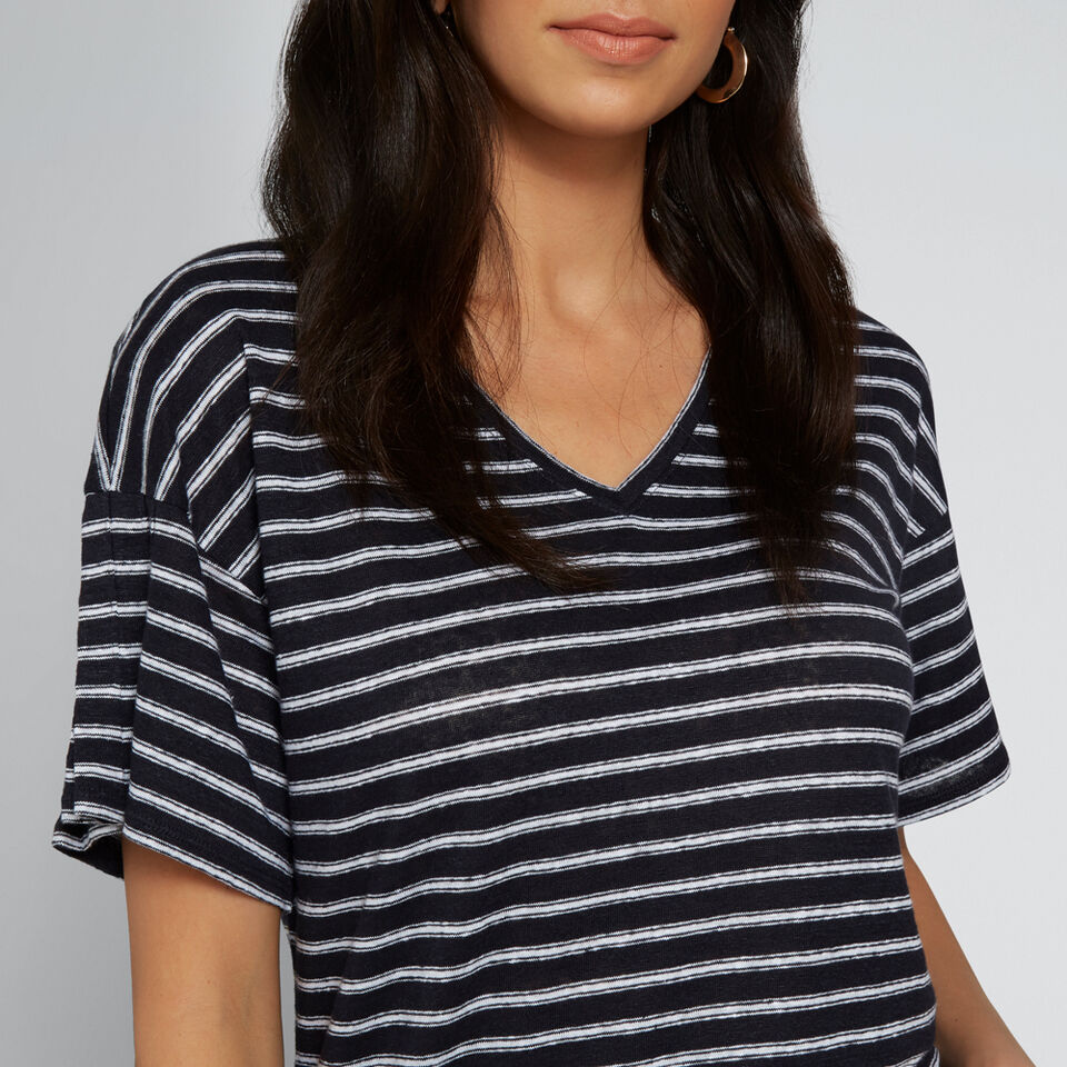 Pleat Sleeve Tee  