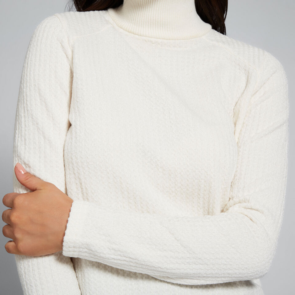 Textured High Neck Top  