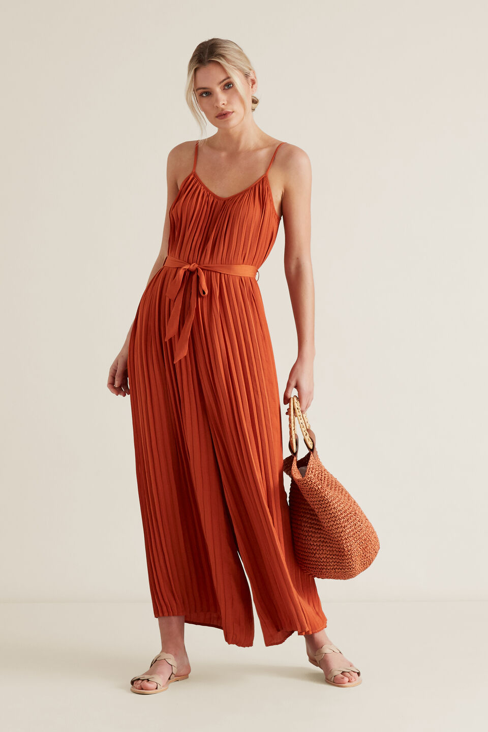 Pleated Jumpsuit  