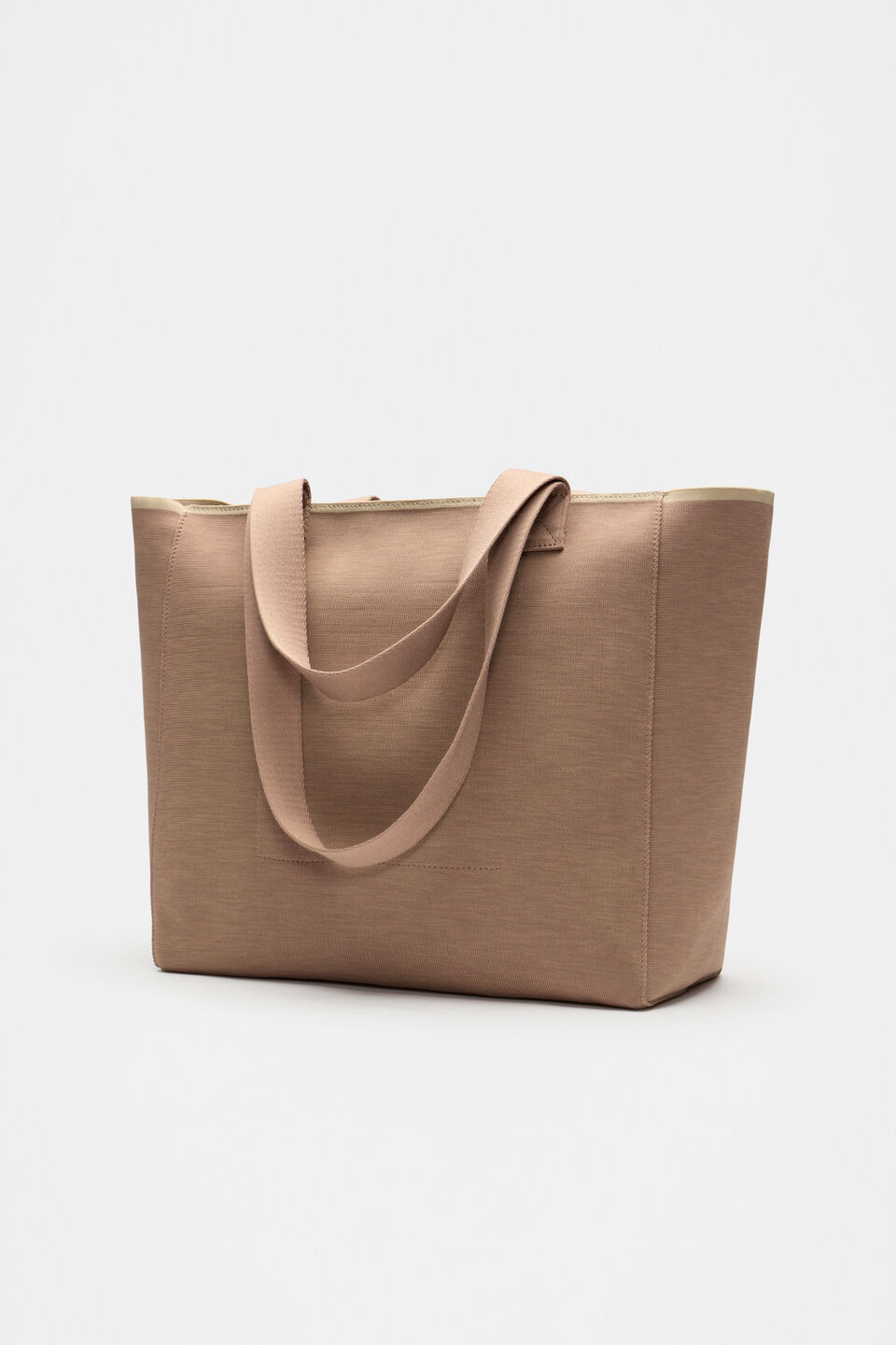 Knit Logo Tote  Amaretto