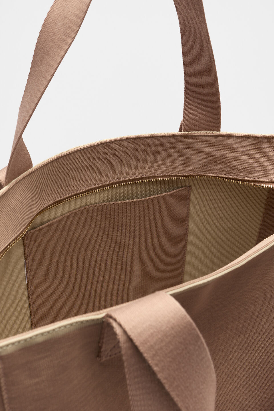 Knit Logo Tote  Amaretto