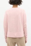 Merino Wool V Neck Pocket Cardigan  Rose Petal Marle  hi-res