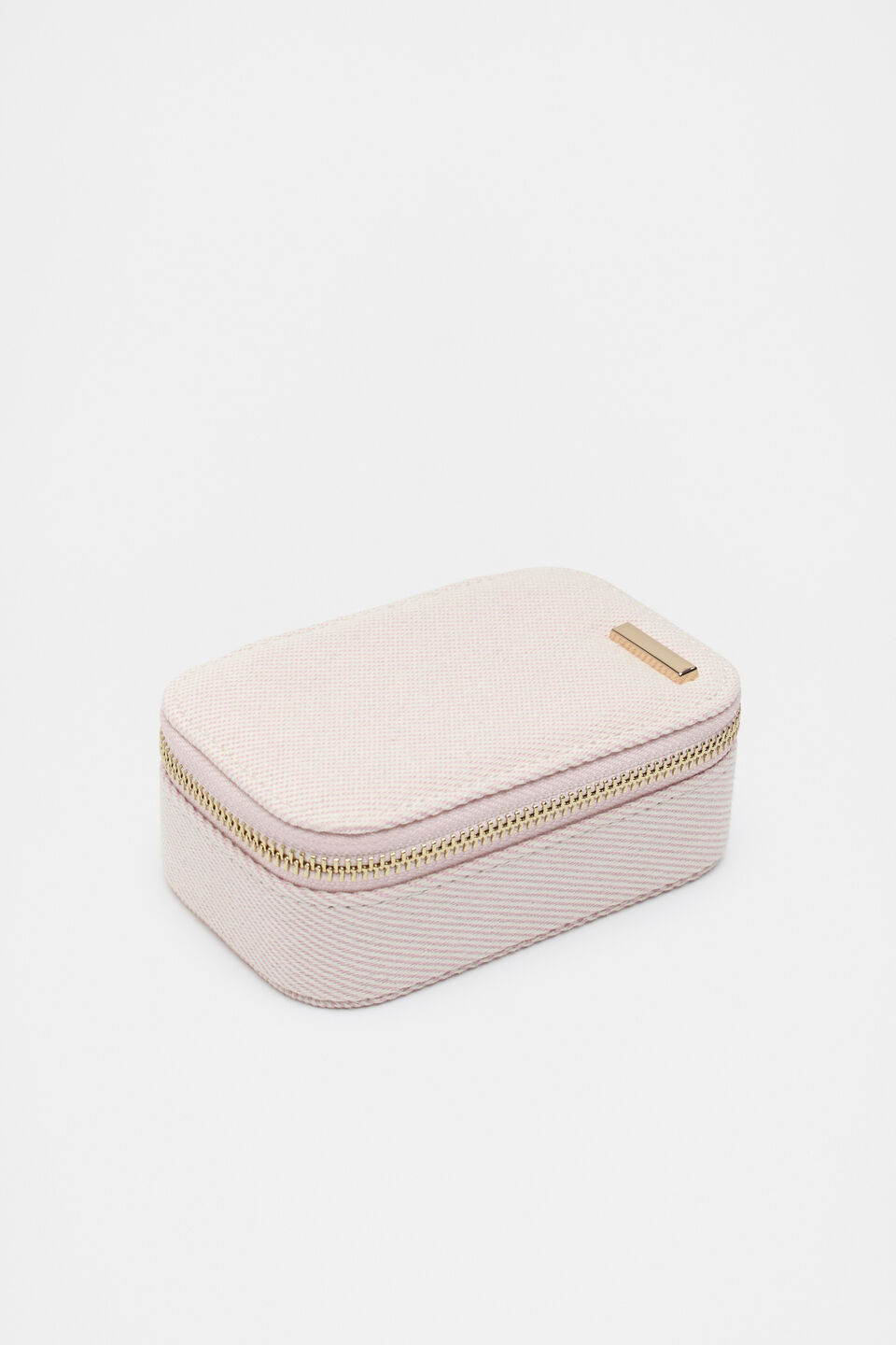 Initials Mini Jewellery Case Rose Petal  I