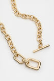 Rounded Pendant Necklace  Gold  hi-res