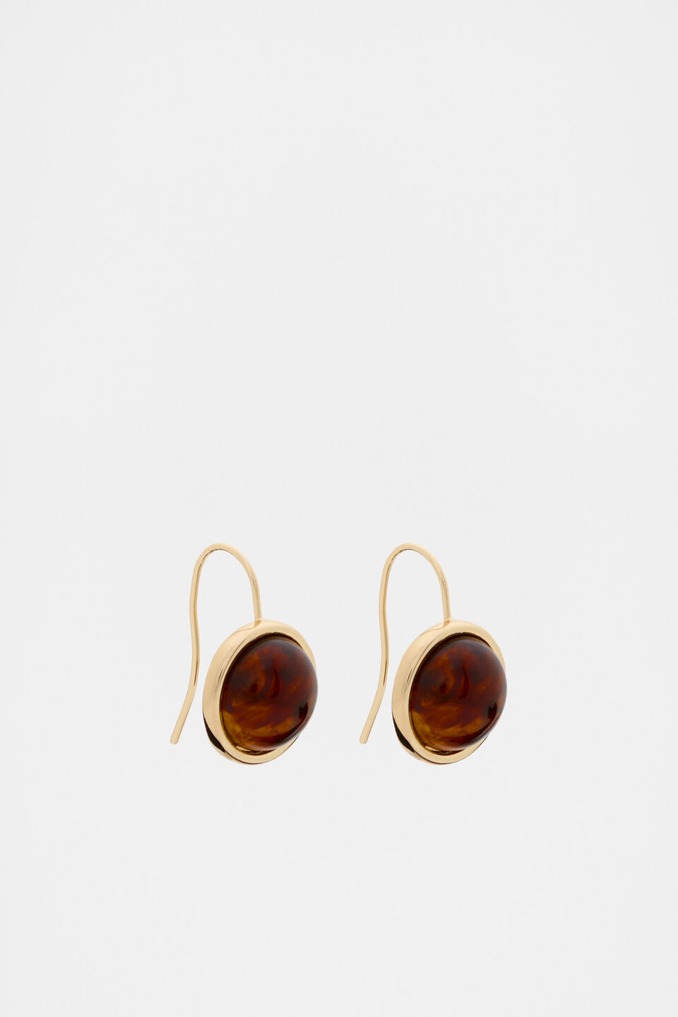 Resin Drop Earring  Tort