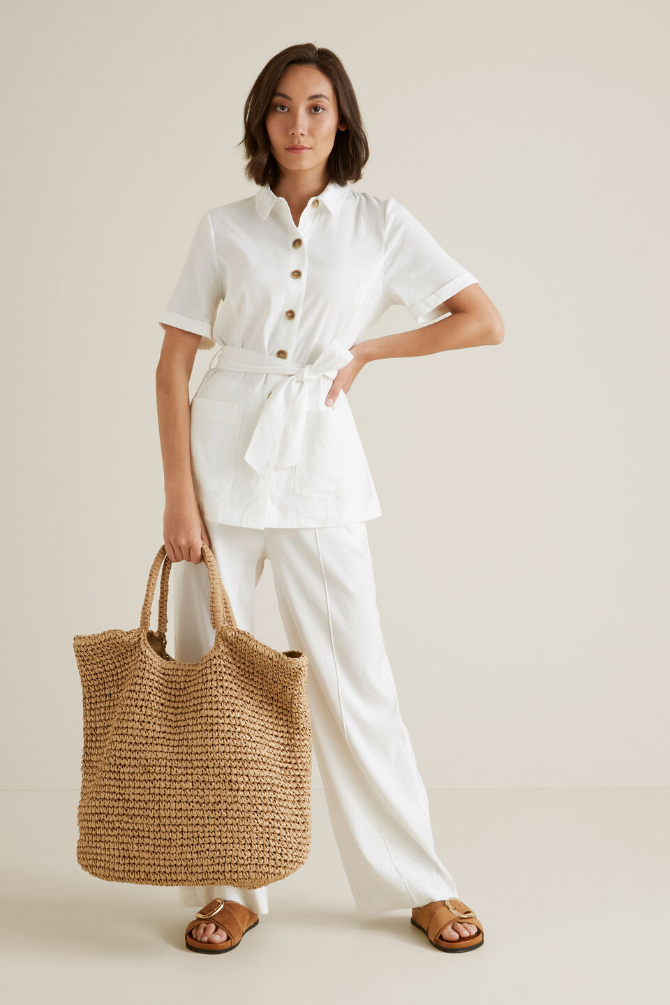 Belted 70's Shirt  