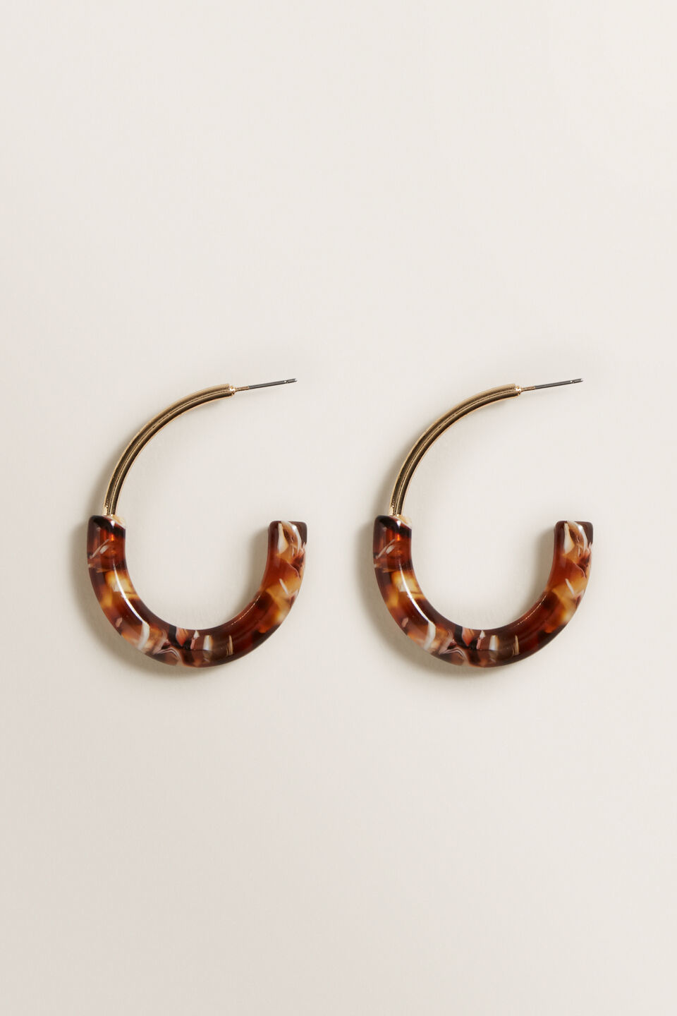 Semi Gold Earrings  