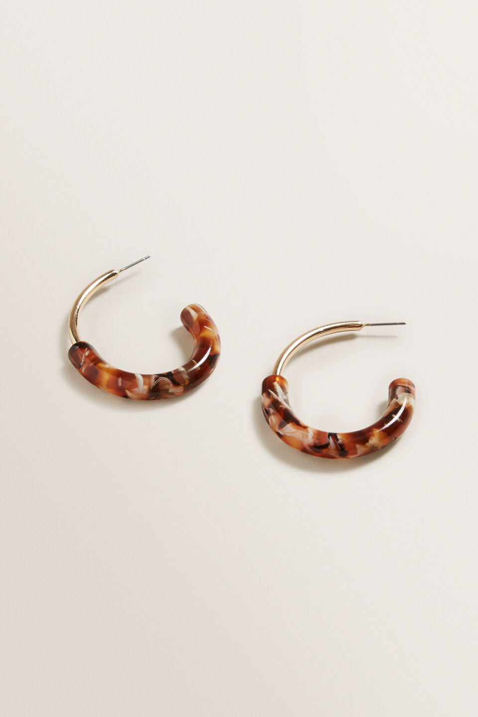 Semi Gold Earrings  