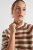 Brushed Stripe Knit  Macchiato Stripe  hi-res