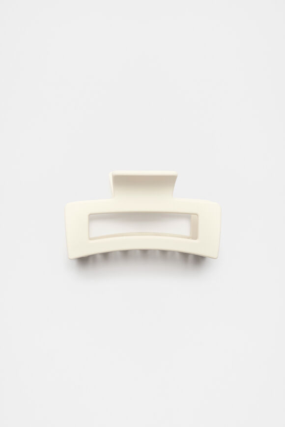 Rectangle Hair Claw  Cloud Cream  hi-res