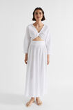 Textured Cotton Twist Top  Whisper White  hi-res