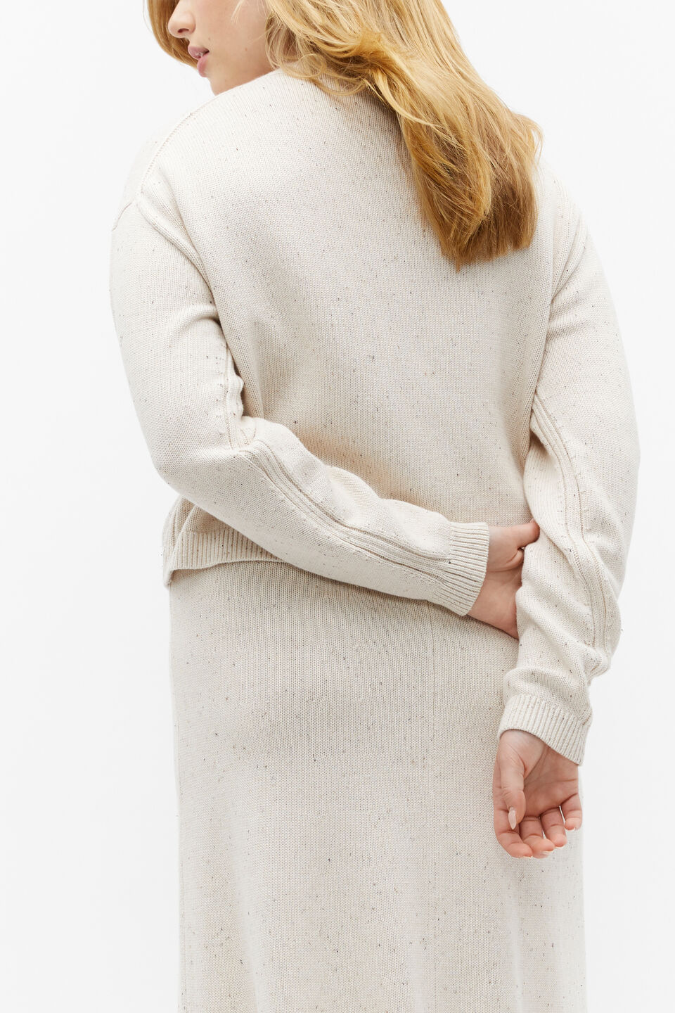 Speckle Knit Cardigan  Vanilla Cream Fleck