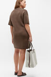 Cotton Blend Polo Knit Dress  Affogato  hi-res