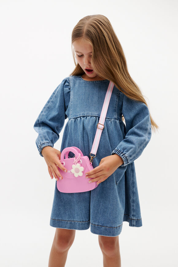 Silicon Flower Charm Bag  Candy Pink  hi-res