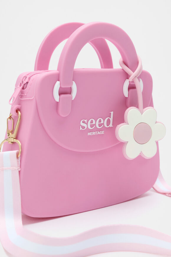 Silicon Flower Charm Bag  Candy Pink  hi-res