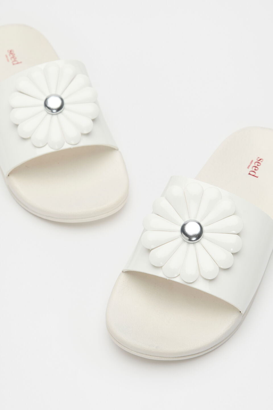 Daisy Pool Slide  White