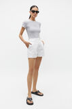 Denim Paperbag Short  White  hi-res
