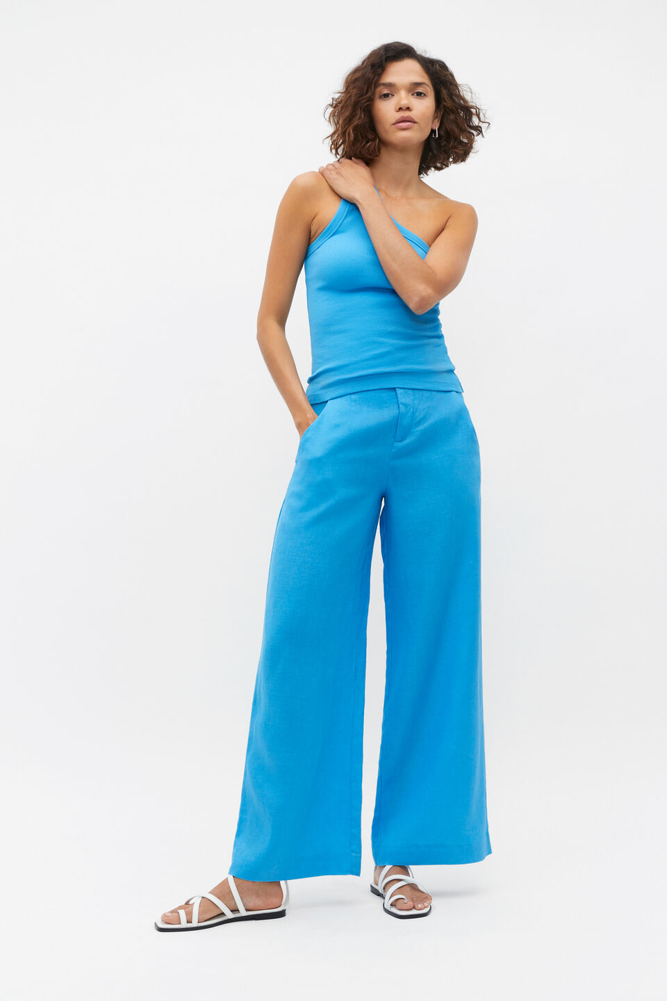 One Shoulder Tank  Amalfi