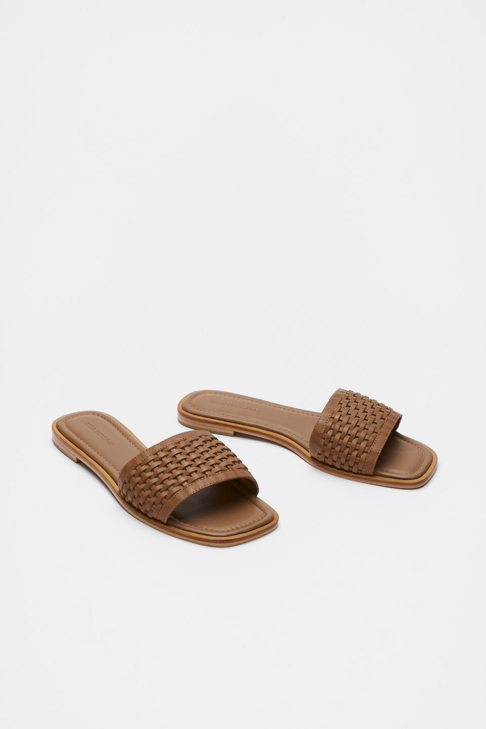 Holly Woven Slide  True Tan
