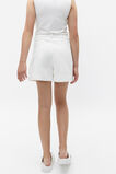 A Line Denim Short  White  hi-res