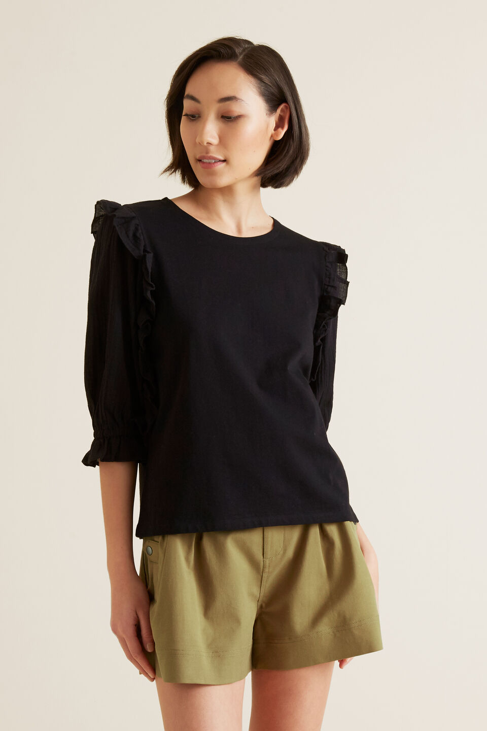 Frilly Gathered Top  