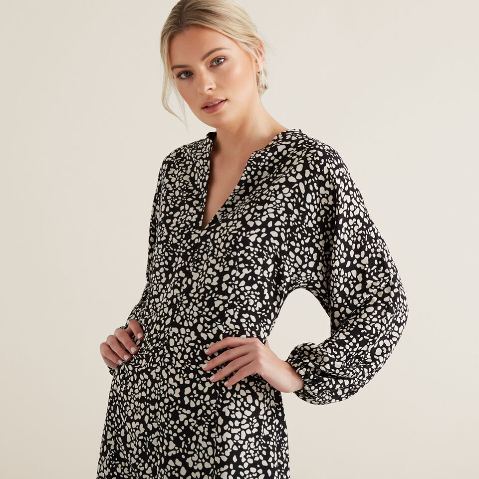 Animal Split Dress  