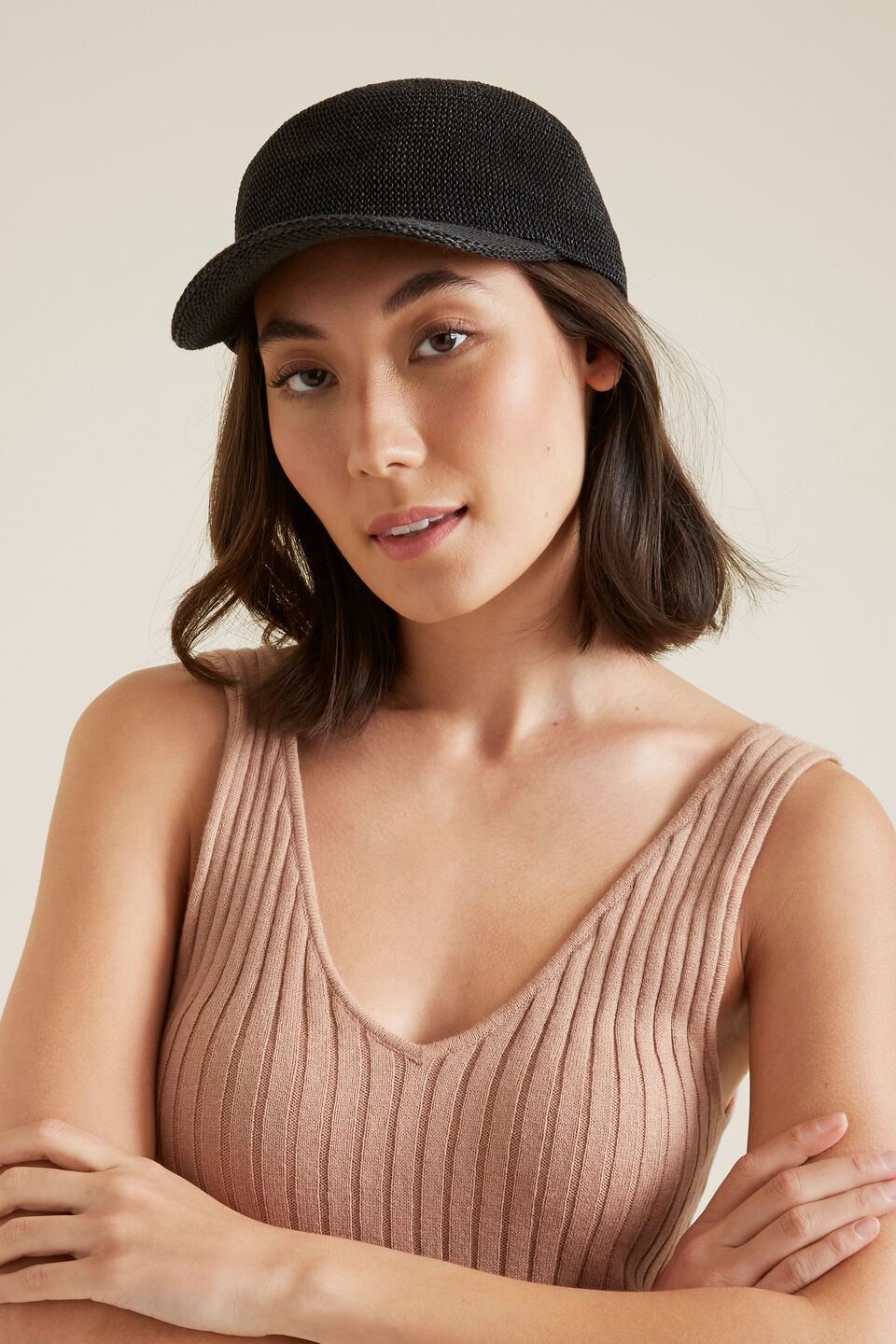 Woven Straw Cap  